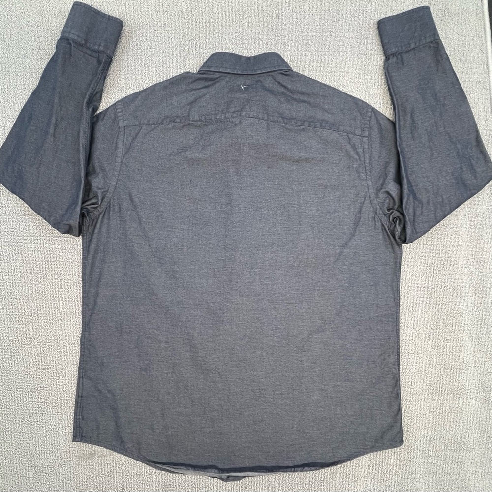 UNTUCKit Shirt Adult Large Gray Button Up Casablanca Business Casual Men - Picture 11 of 12